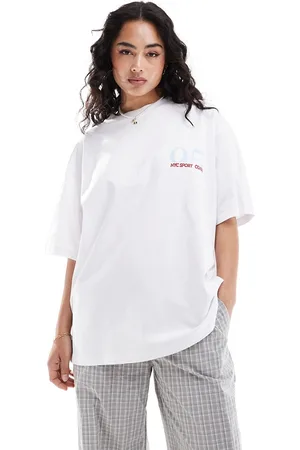 ASOS Oversized T-shirt with nyc sport resort graphic in
