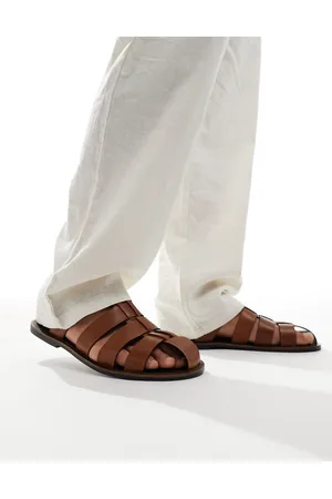 ASOS Gladiator sandals in tan leather