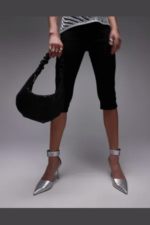 Topshop Solane diamante shoulder bag with ruched handle in