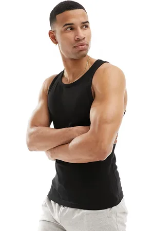 ASOS Icon plain cotton tank top with quick dry in