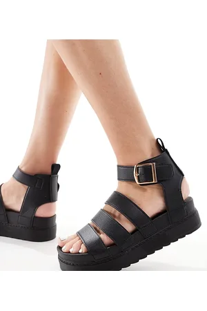 Truffle Collection Wide fit wide strap sandals in