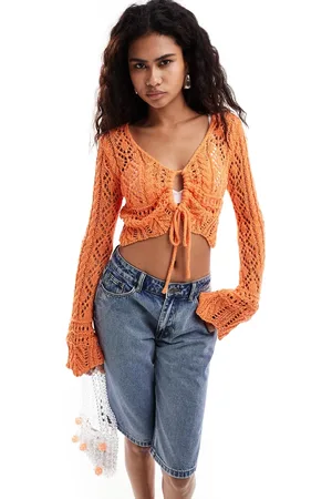 Emory Park Crochet key hole cardigan in