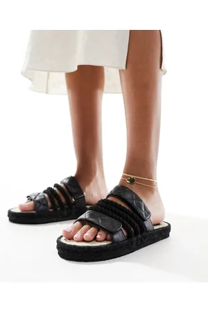 Public Desire Coral flatform sandal with rope straps in