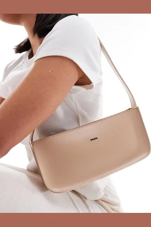 PASQ Clean baguette shoulder bag in cream