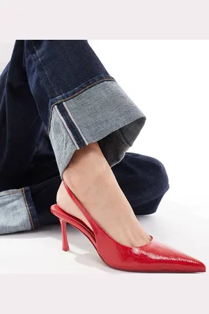 Simmi London Simmi London Wide Fit Lissa pointed slingback heeled shoes in