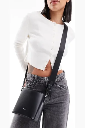 PASQ Crossbody drawstring bucket bag in