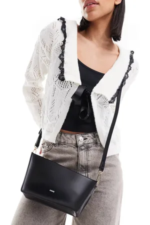 PASQ Asymmetric shoulder bag with crossbody strap in