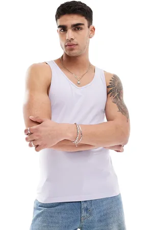 ASOS Muscle fit tank top in lilac