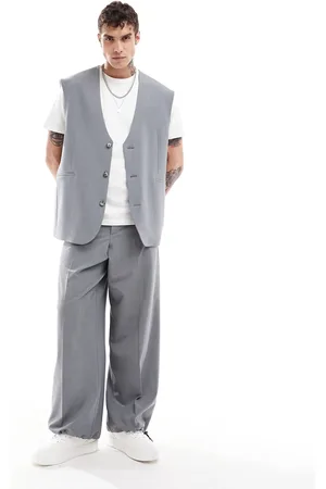 ASOS Smart baggy pants with drawcord hem in - part of a set