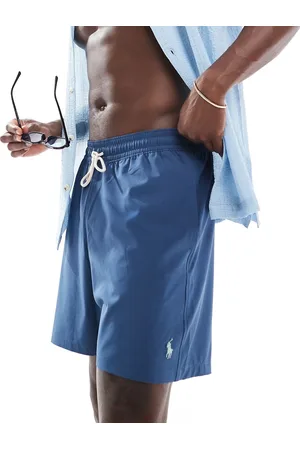 Ralph Lauren Traveler icon logo swim shorts in light