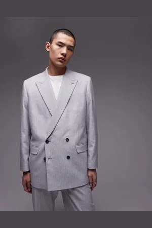 Topman Herringbone suit jacket in