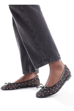 Raid Rimpi embellished ballet flats in mesh