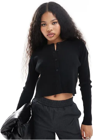 ASOS ASOS DESIGN Petite slim fit cardigan with crew neck in