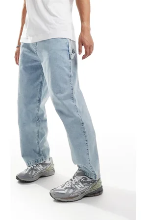 Pull&Bear Carpenter cargo jeans in light