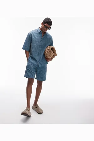 Topman Shorts with stitch detail in - part of a set