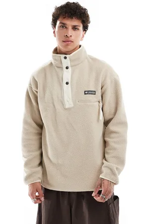 Columbia Helvetia half snap fleece in fossil