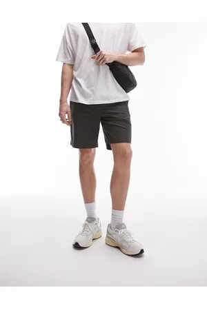 Topman Elastic waistband shorts in khaki