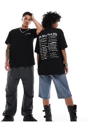 Weekday Unisex oversized T-shirt with tour poster graphic print in exclusive at ASOS
