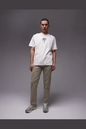 Topman Straight jeans in khaki