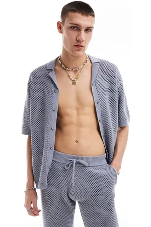 COLLUSION Knit shirt in blue - part of a set
