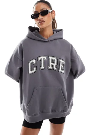 The Couture Club Varsity hoodie in charcoal