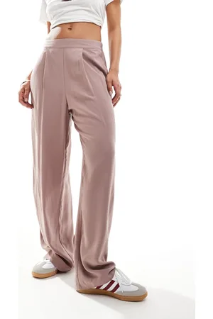 ASOS Relaxed pull on pants in mink