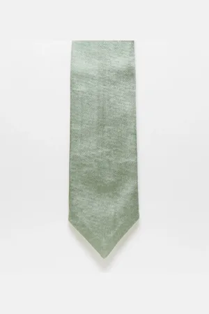 Six Stories Satin tie in sage