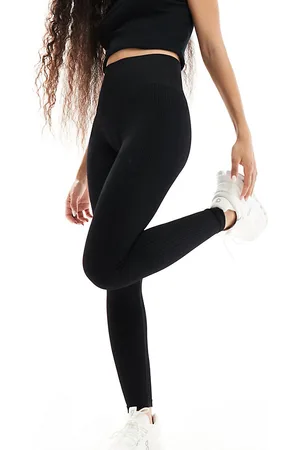 ASOS Petite Icon seamless ribbed gym leggings in