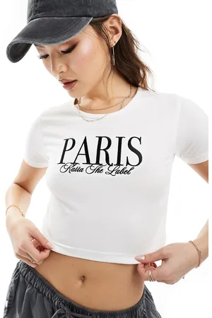 Kaiia Paris motif baby tee in