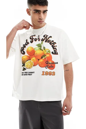 Good For Nothing Orange graphic T-shirt in