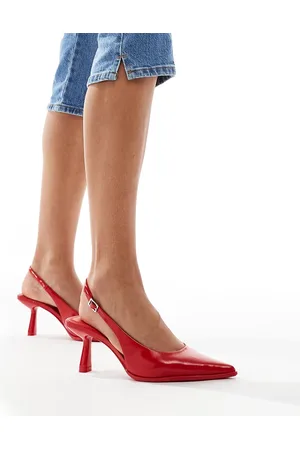 Bershka Pointed slingback heels in