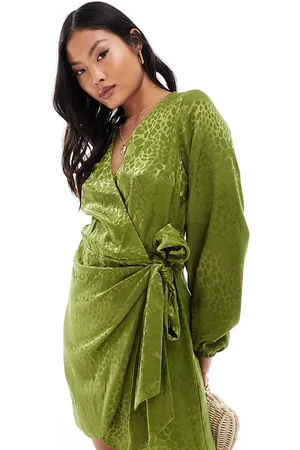 Never Fully Dressed Petite Vienna jacquard satin mini dress in