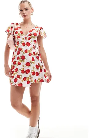 Miss Selfridge Wrap mini tea dress