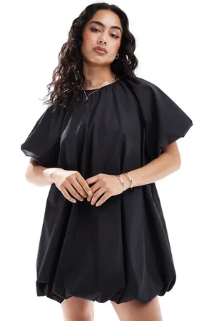 ASOS Puffball smock mini dress in