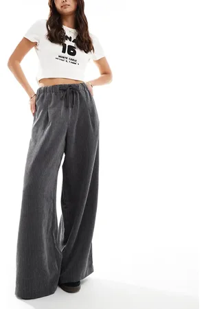 ASOS Corduroy wide leg pull on pants in