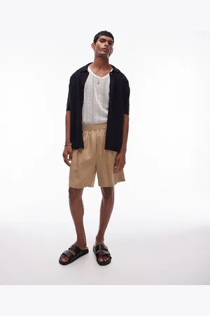 Topman Linen shorts in stone - part of a set