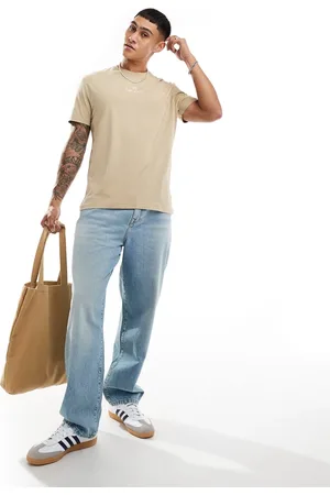 Ralph Lauren Central logo t-shirt classic oversized fit in camel