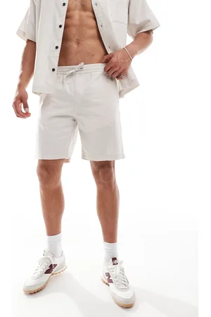 JACK & JONES Textured short in beige - part of a set
