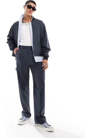 ASOS Smart wide cargo pants with pocket detailing in - part of a set