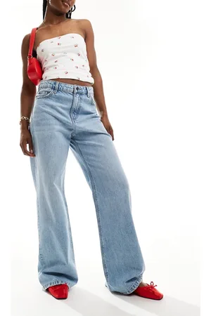 Stradivarius STR baggy jeans in light
