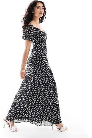 EVER NEW Bardot midaxi dress in ditsy floral