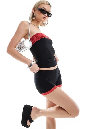 COLLUSION Lace trim bandeau in - part of a set
