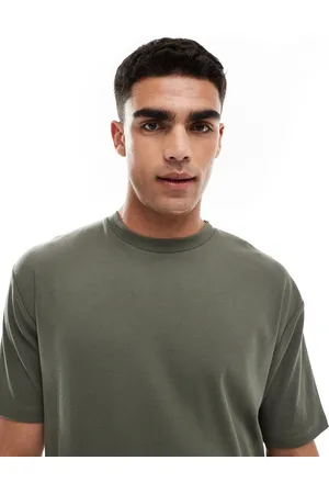ASOS Capsule collection relaxed fit textured ribbed t-shirt in dark