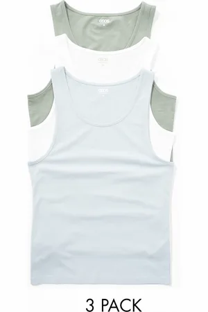 ASOS 3 pack muscle fit tank tops in multiple colors