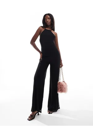 ASOS Strappy back detail wide leg jumpsuit in