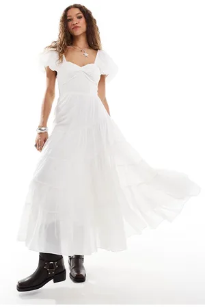 Free People Scoop neck midaxi dress in