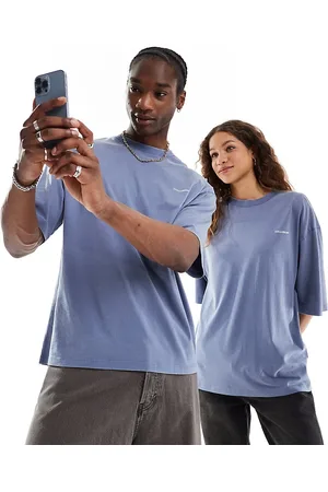 COLLUSION Unisex logo t-shirt in washed