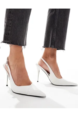 ASOS Punk slingback metal heels in