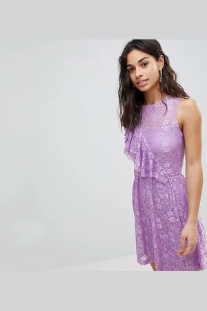 ASOS Ruffle Detail Lace Skater Dress
