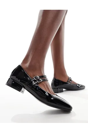 Glamorous Double strap mary janes in patent